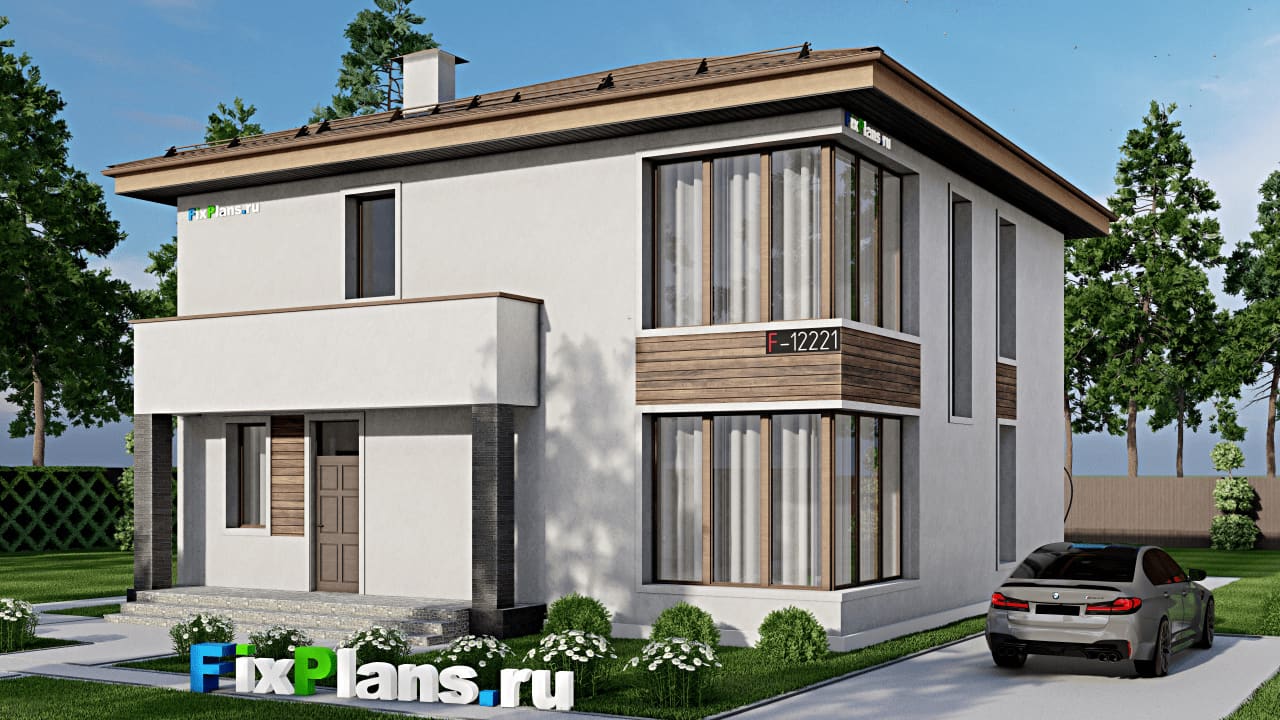 Двухэтажный дом F-12221 — фасад